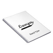 弁護士タイポグラフィ ノートブック (右側)