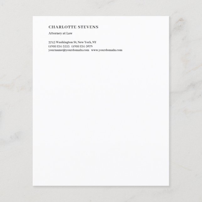 弁護士トレンディーミニマルエレガントシンプルリスト (正面)