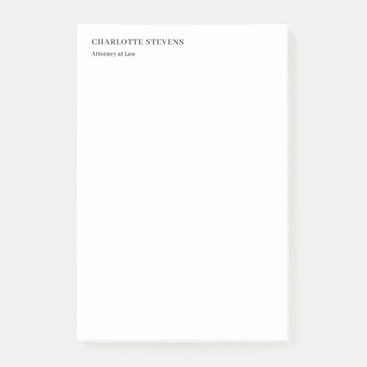 弁護士トレンディーミニマルエレガントシンプルリスト ポストイット (正面)