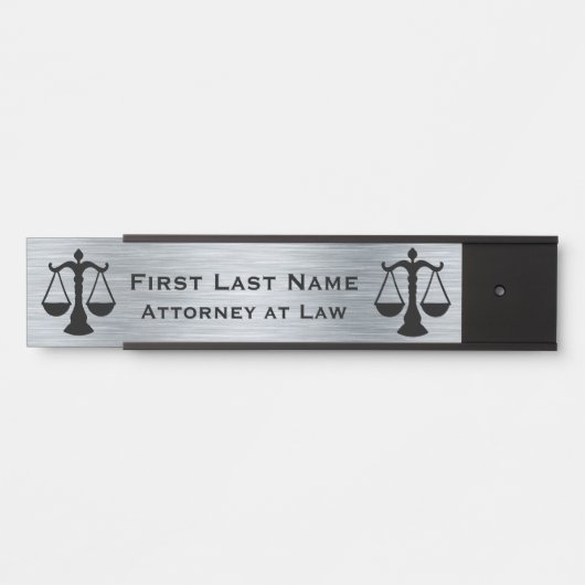 弁護士ドアサインシンボルや象徴弁護士 サインプレート (正面)