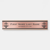 弁護士ドアシンボルや象徴弁護士バラ金ゴールド サインプレート (正面)