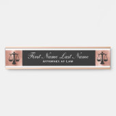 弁護士ドアシンボルや象徴弁護士バラ金ゴールド サインプレート (正面)