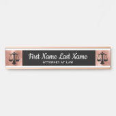 弁護士ドアシンボルや象徴弁護士バラ金ゴールド サインプレート (正面)