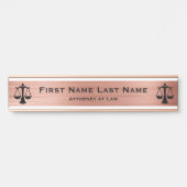 弁護士ドアシンボルや象徴弁護士バラ金ゴールド サインプレート (正面)