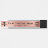 弁護士ドアシンボルや象徴弁護士バラ金ゴールド サインプレート (正面)