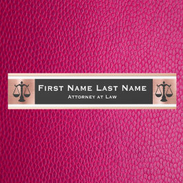 弁護士ドアシンボルや象徴弁護士バラ金ゴールド サインプレート