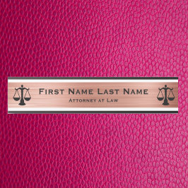 弁護士ドアシンボルや象徴弁護士バラ金ゴールド サインプレート