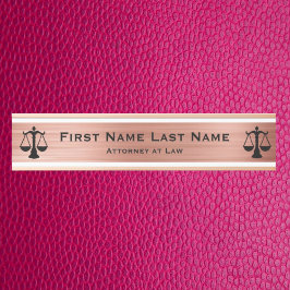 弁護士ドアシンボルや象徴弁護士バラ金ゴールド サインプレート