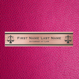 弁護士ドアシンボルや象徴弁護士バラ金ゴールド サインプレート