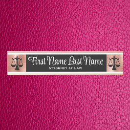 弁護士ドアシンボルや象徴弁護士バラ金ゴールド サインプレート