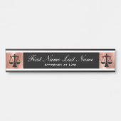 弁護士ドアシンボルや象徴弁護士バラ金ゴールド サインプレート (正面)