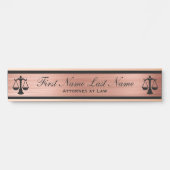 弁護士ドアシンボルや象徴弁護士バラ金ゴールド サインプレート (正面)