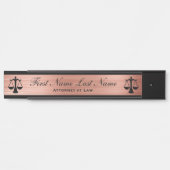 弁護士ドアシンボルや象徴弁護士バラ金ゴールド サインプレート (正面)