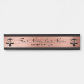 弁護士ドアシンボルや象徴弁護士バラ金ゴールド サインプレート (正面)