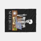 弁護士ハロウィーン フリースブランケット (正面(横))