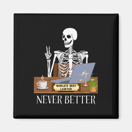 弁護士ハロウィーン マグネット (正面)