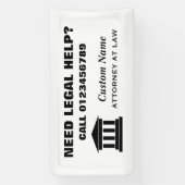 弁護士バナーの法的な救済アドバイス 横断幕 (縦)