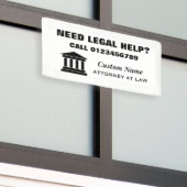 弁護士バナーの法的な救済アドバイス 横断幕 (ビルの外側)