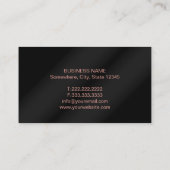 弁護士バラ金ゴールドメタリックブラック弁護士 名刺 (裏面)