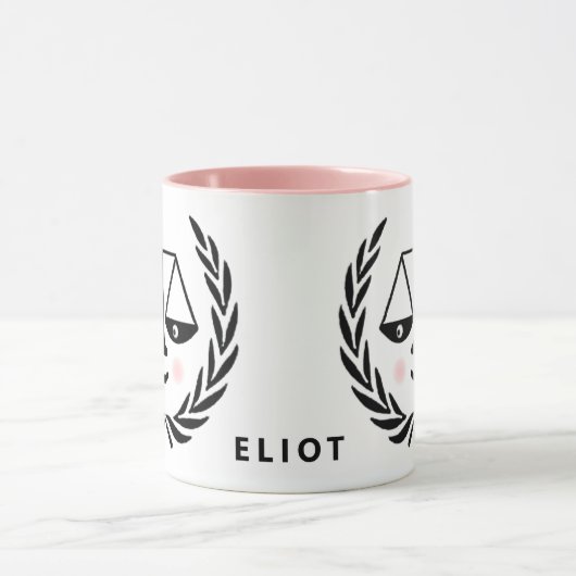 弁護士パーソナライズされたギフトマグ マグカップ (中央)