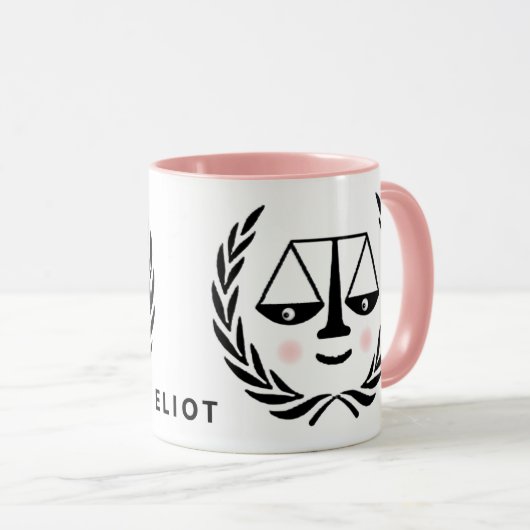 弁護士パーソナライズされたギフトマグ マグカップ (正面右)