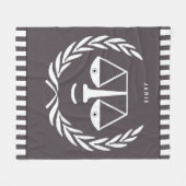 弁護士パーソナライズされたフリースブランケット フリースブランケット (正面(横))