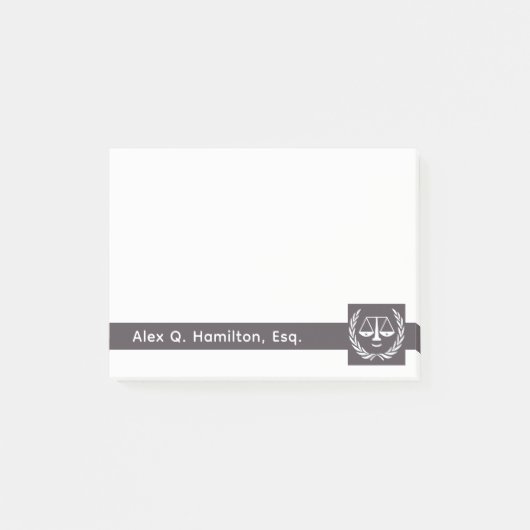 弁護士パーソナライズされたメモ ポストイット (正面)