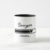 弁護士パーソナライズされた学位 マグカップ (中央)