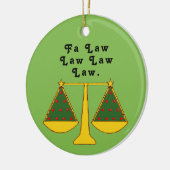 弁護士パーソナライズされた形見 セラミックオーナメント (左)