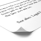 弁護士パーソナライズされた贈与 ポスター (角)