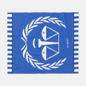 弁護士パーソナライズされた フリースブランケット (正面(横))