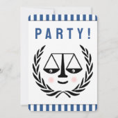 弁護士パーティの招待状 招待状 (正面)