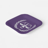 弁護士パーティー紙プレート ペーパープレート (傾斜あり)