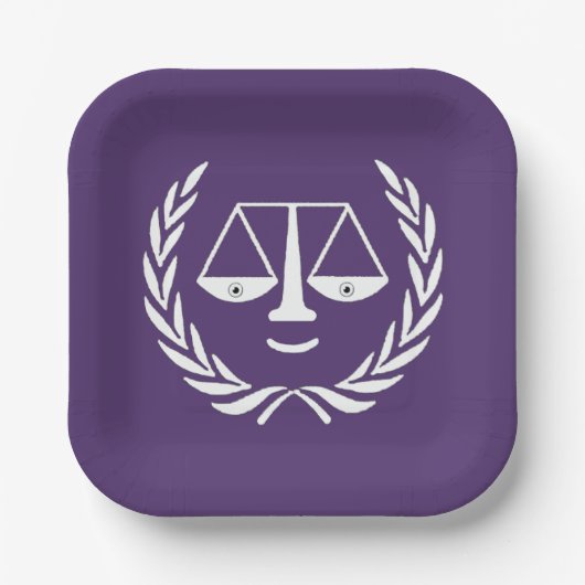 弁護士パーティー紙プレート ペーパープレート (正面)