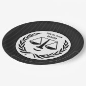 弁護士パーティー ペーパープレート (アングル)