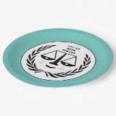 弁護士パーティー ペーパープレート (アングル)