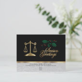 弁護士ビジネスクリスマス – 季節の挨拶 シーズンポストカード (スタンド正面)