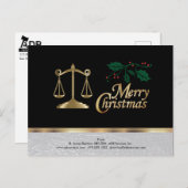 弁護士ビジネス – メリークリスマス シーズンポストカード (正面/裏面)