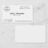 弁護士ビジネス、3.5" x 2.0"、100白 名刺 (正面/裏面)