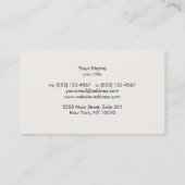 弁護士フェイク金ゴールドリーフとブラックリネン 名刺 (裏面)