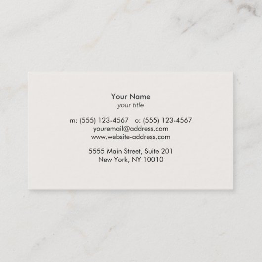 弁護士フェイク金ゴールドリーフとブラックリネン 名刺 (裏面)