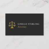 弁護士ブラックゴールド 名刺 (正面)