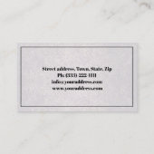 弁護士ブラック王室のウマの紋章 名刺 (裏面)