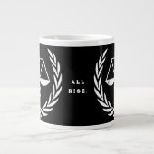 弁護士ブラック ジャンボコーヒーマグカップ (正面)