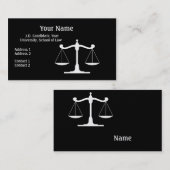 弁護士ブラック 名刺 (正面/裏面)