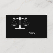 弁護士ブラック 名刺 (裏面)