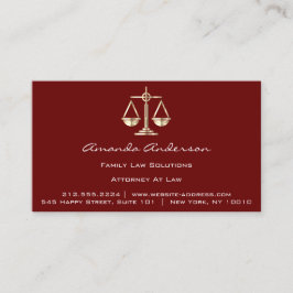 弁護士ブルゴーニュ金ゴールドスケール弁護士カスタム 名刺