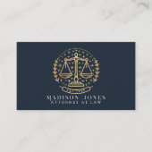 弁護士ブルー及び金ゴールド弁護士事業 名刺 (正面)