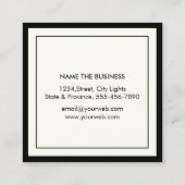 弁護士プレーンシンプルプロフェッショナル スクエア名刺 (裏面)