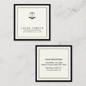 弁護士プレーンシンプルプロフェッショナル スクエア名刺 (正面/裏面)